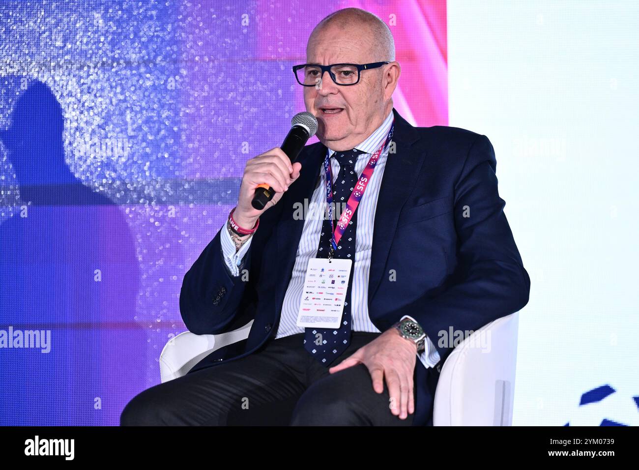 Giovanni Gardini PALERMO FC lors du social Football Summit 2024 au stade olympique le 19 novembre 2024 à Rome, Italie. Banque D'Images