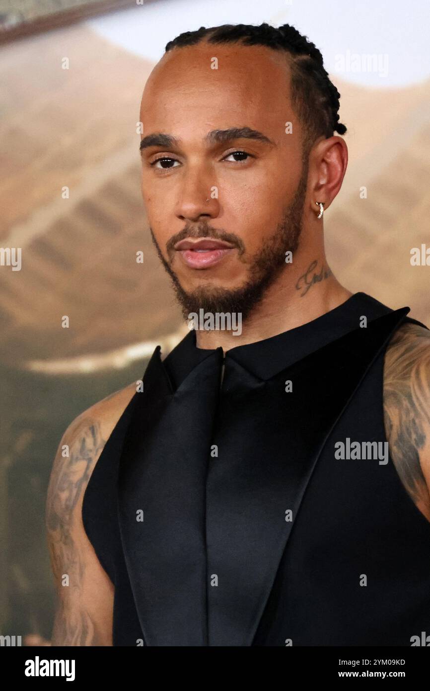 18 novembre 2024, Los Angeles, CA, États-Unis : LOS ANGELES - 18 nov : Lewis Hamilton au Gladiator II Los Angeles première au TCL Chinese Theater IMAX le 18 novembre 2024 à Los Angeles, CA (crédit image : © Kay Blake/ZUMA Press Wire) USAGE ÉDITORIAL SEULEMENT! Non destiné à UN USAGE commercial ! Banque D'Images