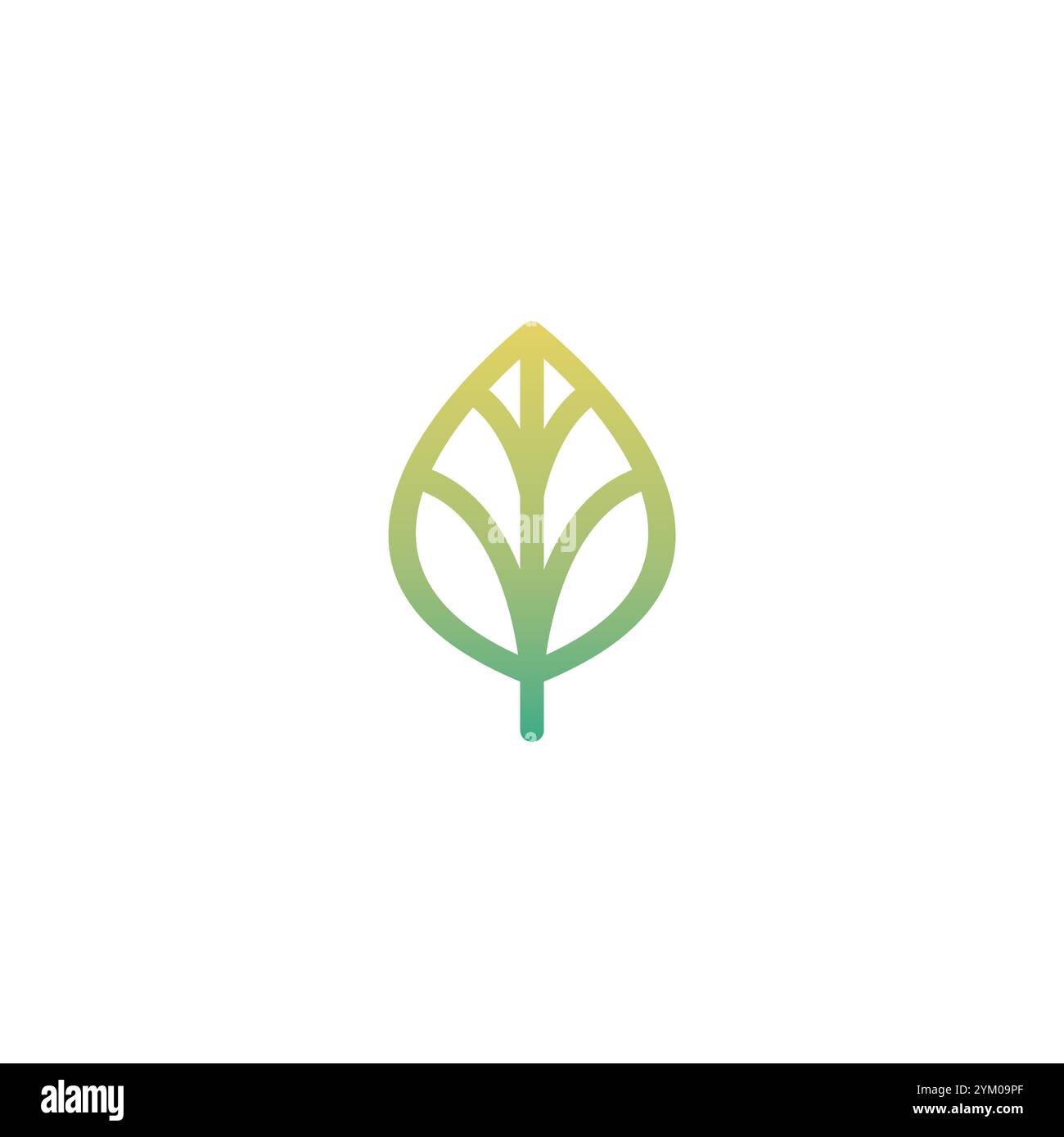 Vecteur de modèle de logo de feuille. Conception d'icône organique Illustration de Vecteur