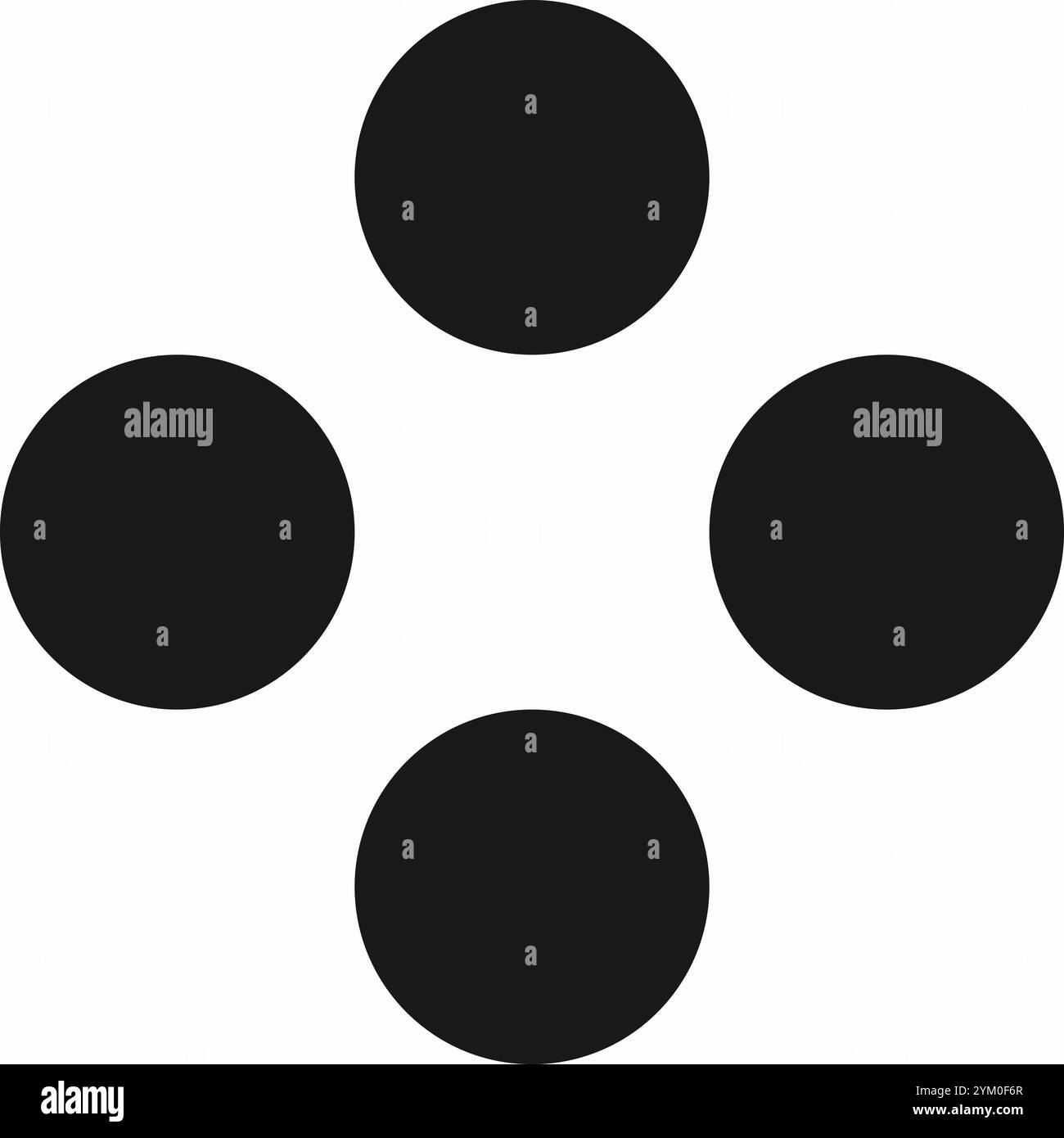 Motif de cercle noir abstrait sur fond blanc, adapté aux textiles, papiers peints et arrière-plans. Graphique vectoriel de haute qualité pour des utilisations créatives. Illustration de Vecteur