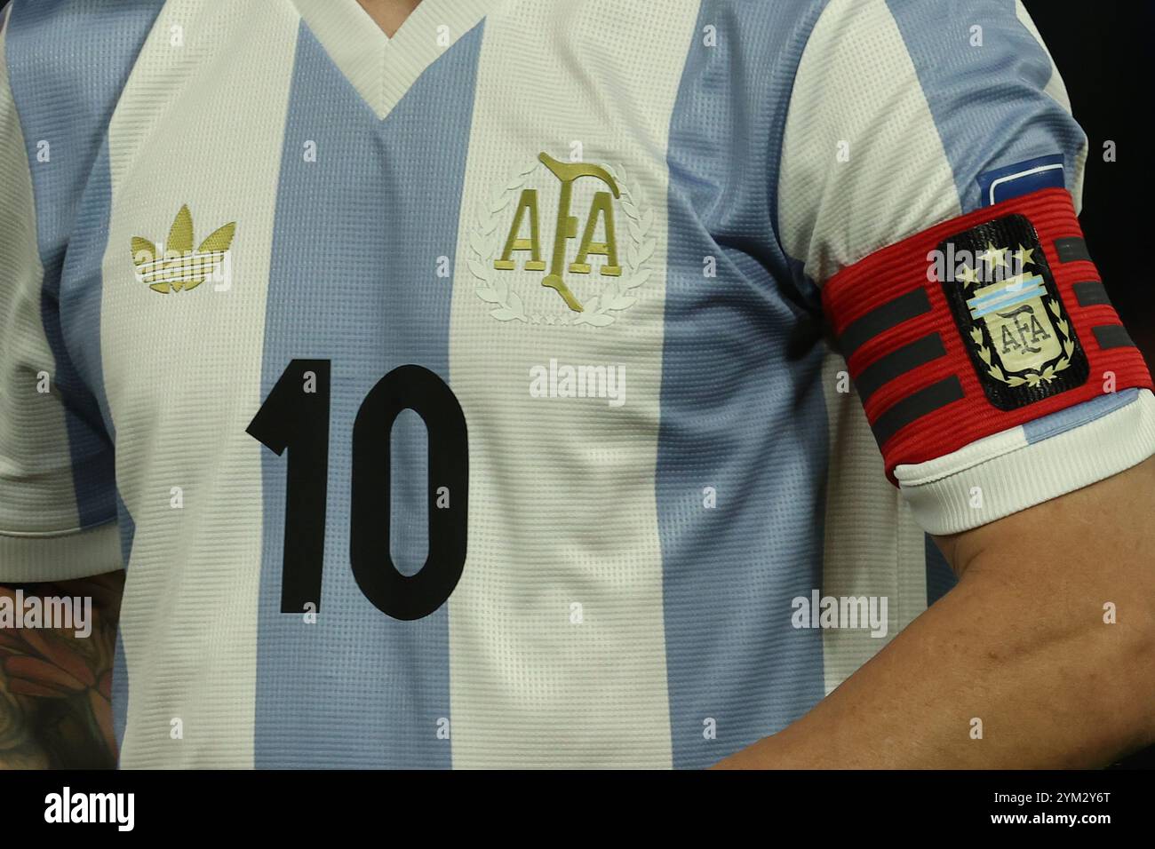 Maillot De Foot Porté Match - Argentine équipe Nationale Copa America - Funes Mori - Taille M