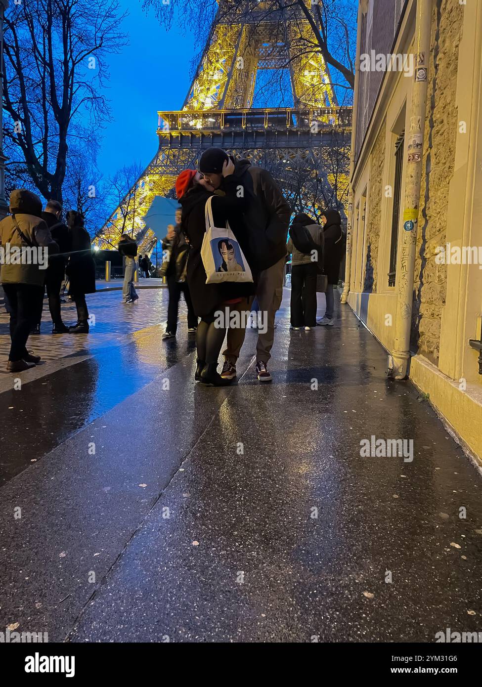 Amoureux de Paris Banque D'Images