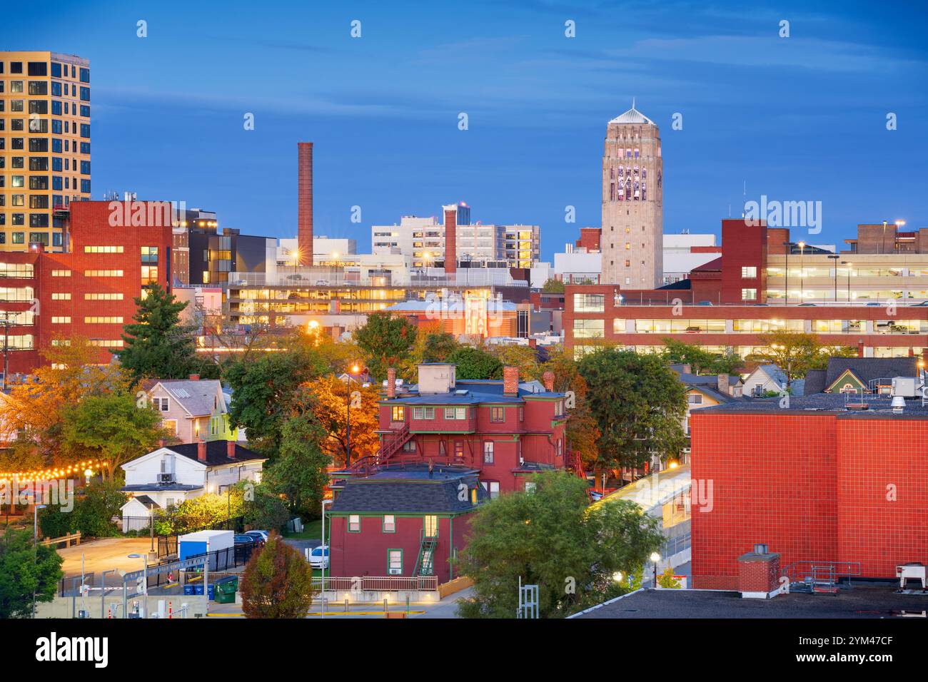 Ann Arbor, Michigan, USA ville skyline dans l'après-midi. Banque D'Images