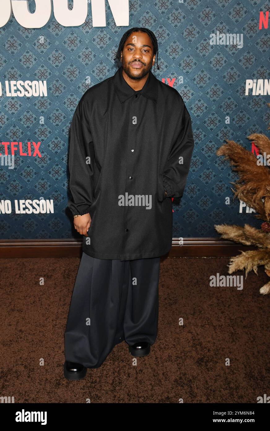 LOS ANGELES, CALIFORNIE - 19 NOVEMBRE : Malcolm Washington assiste à la première de « The Piano Lesson » de Netflix au Théâtre égyptien Hollywood sur No Banque D'Images