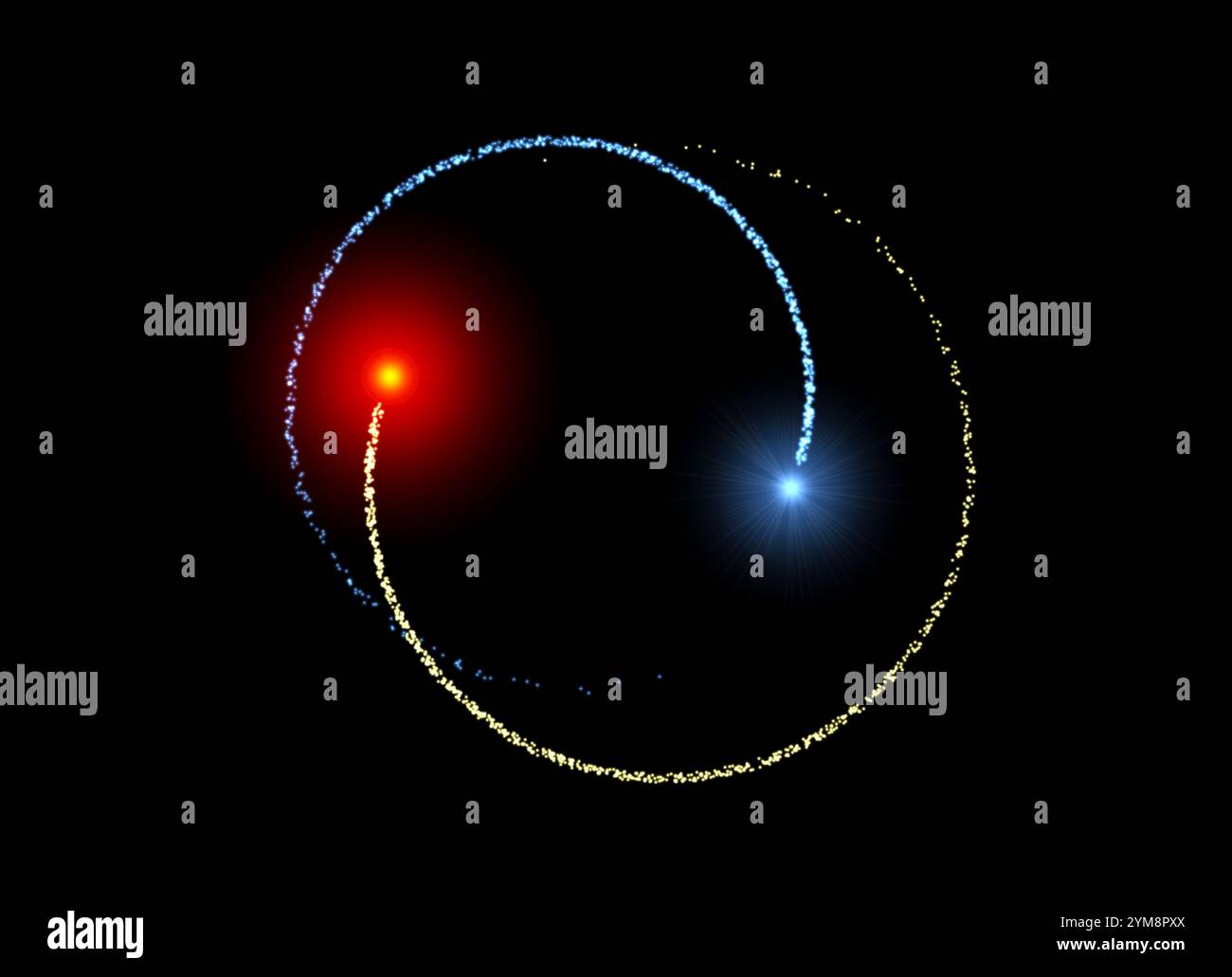 Trajectoires de lumière Banque D'Images