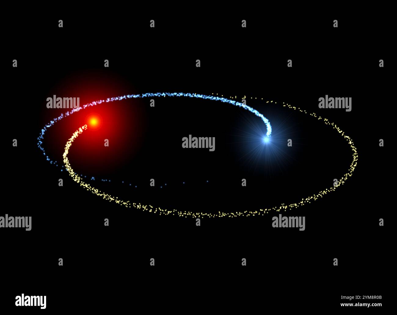 Trajectoires de lumière Banque D'Images