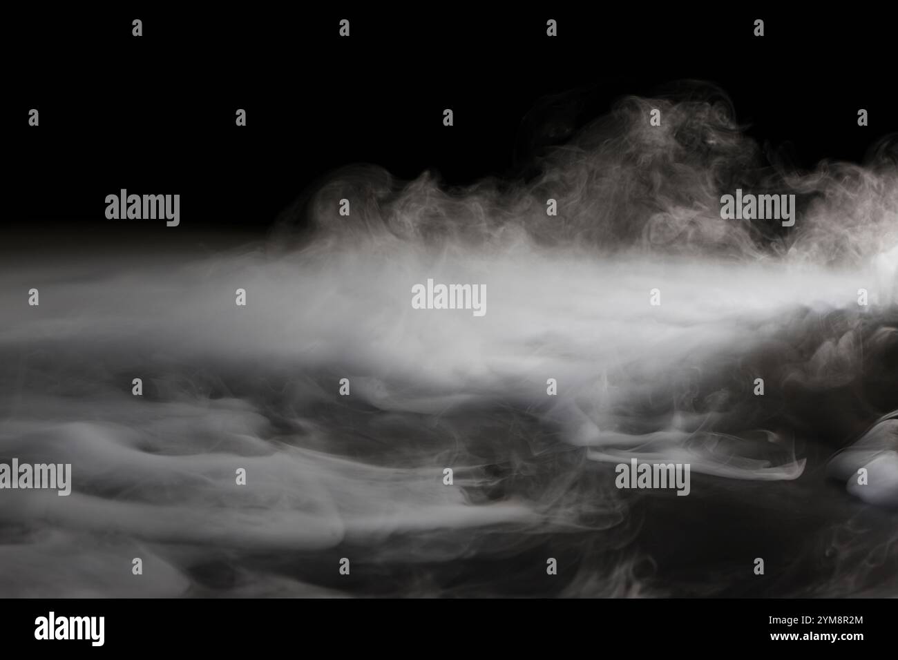 Fumée de glace sèche Banque D'Images
