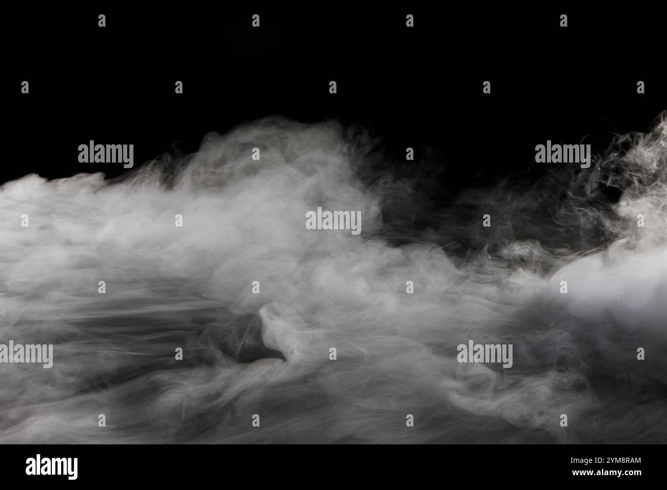 Fumée de glace sèche Banque D'Images