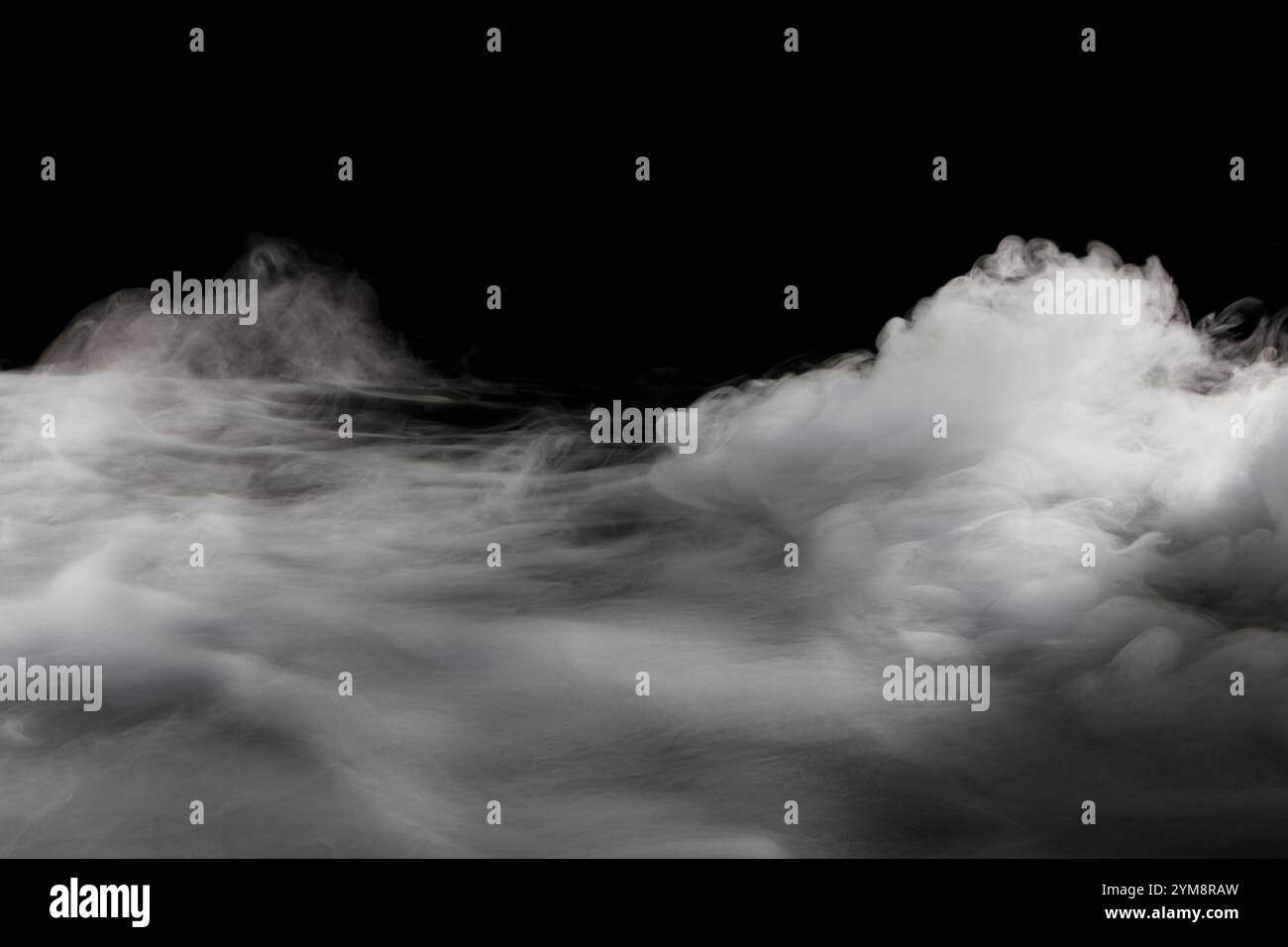 Fumée de glace sèche Banque D'Images
