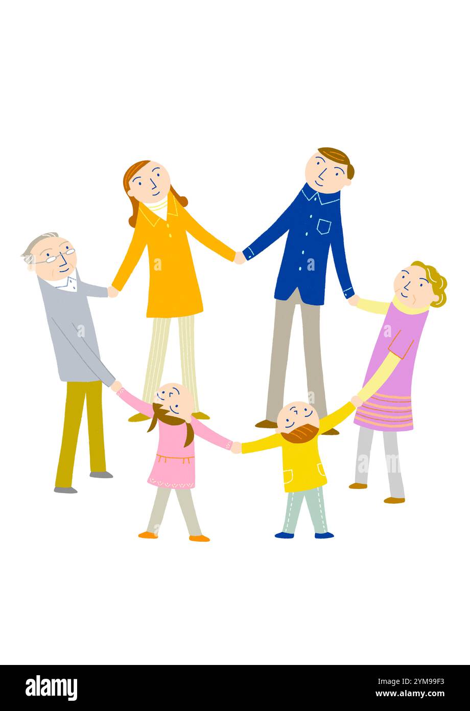 Cercle de famille Banque D'Images