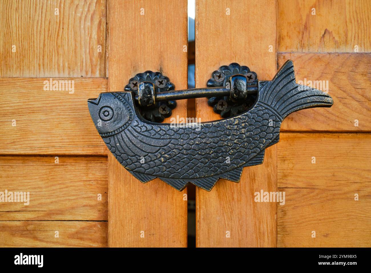 Oct 2024, cadenas traditionnel au Bukchon Hanok Village à Séoul Banque D'Images