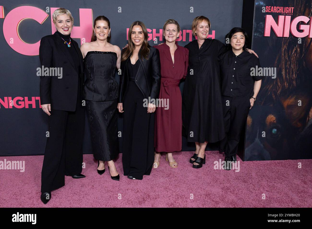 Los Angeles, États-Unis. 20 novembre 2024. Marielle Heller, Amy Adams, Stacy O'Neil, Sue Naegle, Anne Carey et Christina Oh assistent à l'arrivée de la première à Los Angeles de "NIGHTBITCH" de Searchlight Pictures au Linwood Dunn à Los Angeles, CA, le 20 novembre 2024. (Photo de Corine Solberg/Sipa USA) crédit : Sipa USA/Alamy Live News Banque D'Images