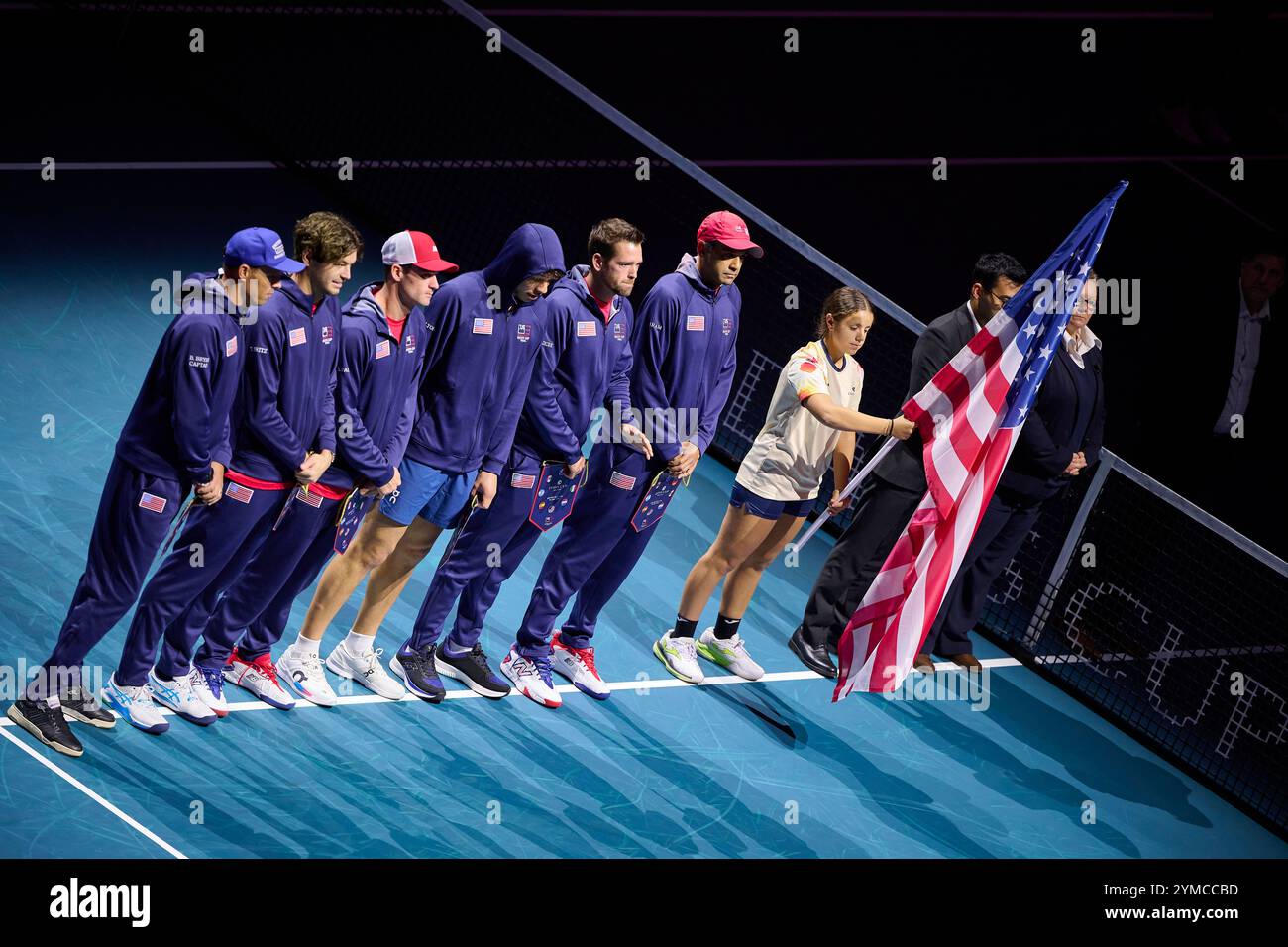Malaga, Espagne, 21, novembre 2024. Équipe des États-Unis en quart de finale Coupe Davis finale 8 matchs simples 1.. Crédit : Vicente Vidal Fernandez/Alamy Live News Banque D'Images