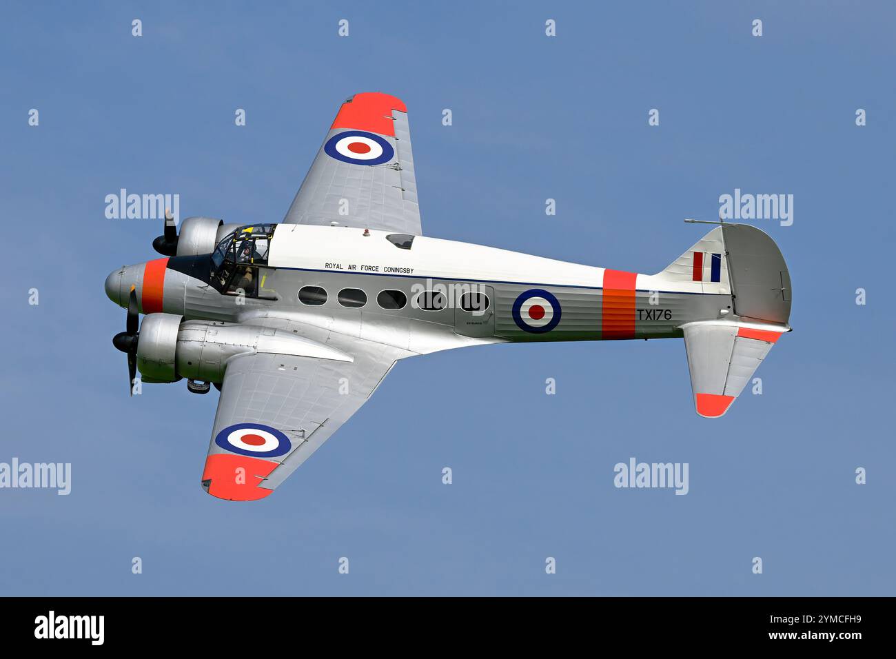 Un avion utilitaire bimoteur Avro Anson utilisé dans de nombreux rôles par la RAF Banque D'Images