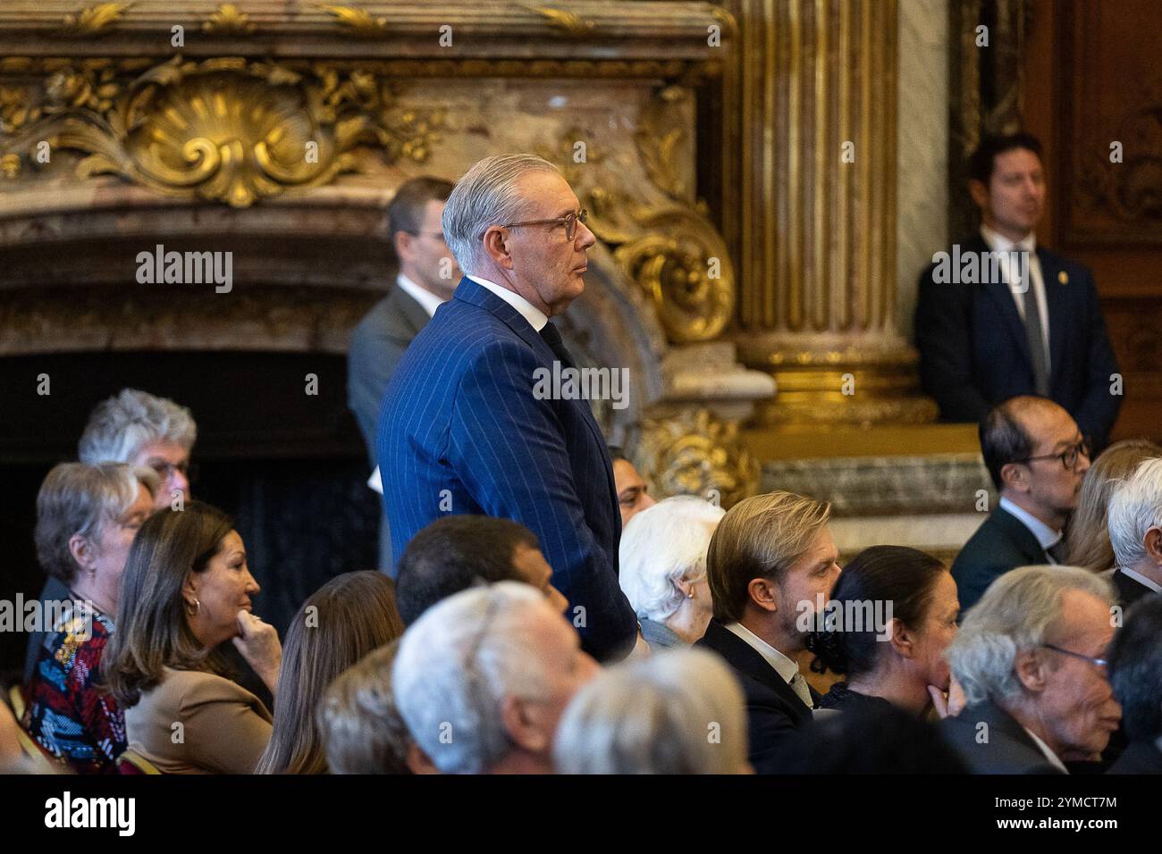 Bruxelles, Belgique. 21 novembre 2024. Peter Goossens photographié lors d’une réception royale pour les personnes qui ont reçu la grâce de la noblesse, le jeudi 21 novembre 2024, au Palais Royal de Bruxelles. BELGA PHOTO JAMES ARTHUR GEKIERE crédit : Belga News Agency/Alamy Live News Banque D'Images