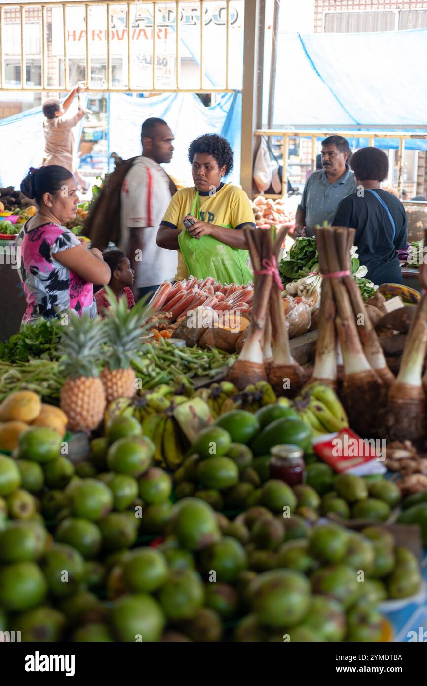 Sigatoka, Viti Levu, Fidji, Mélanésie, Océane Banque D'Images