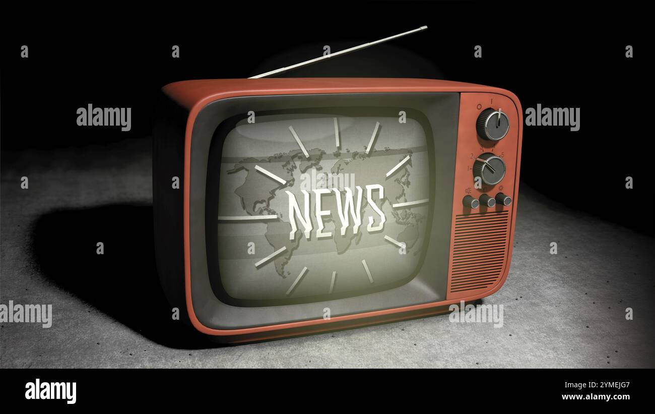 Image symbolique sur le sujet de l'actualité Banque D'Images