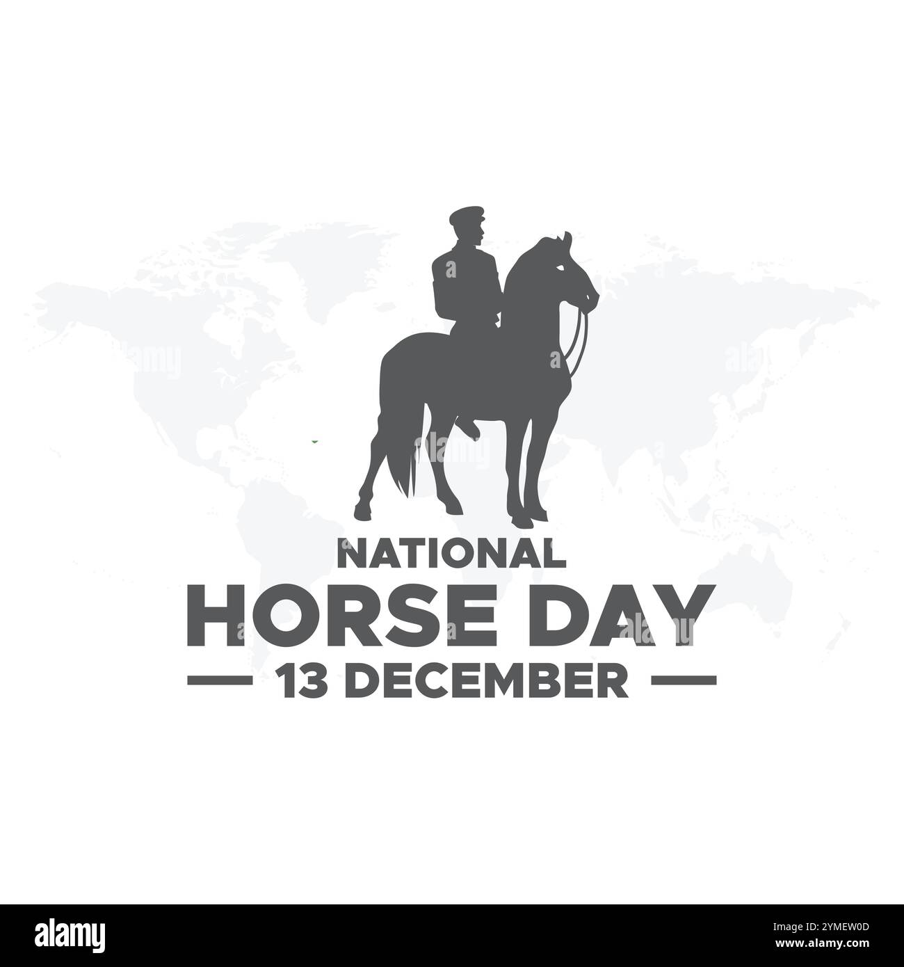 Journée nationale du cheval le 13 décembre, illustration vectorielle de la Journée nationale du cheval bonne pour la célébration de la Journée nationale du cheval. conception plate. conception de flyer. Illustration de Vecteur