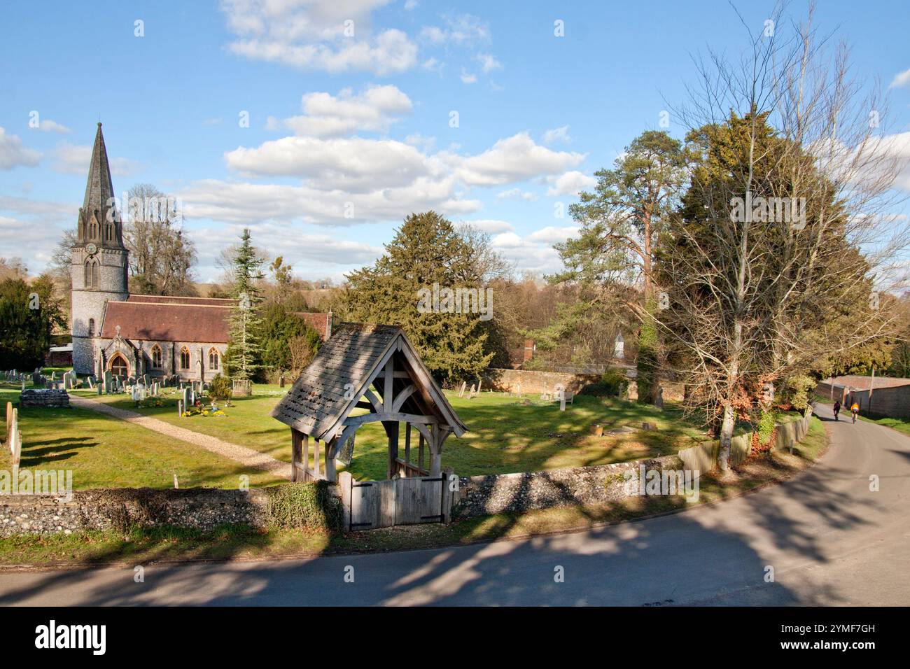 Eglise de St Gregory, domaine de Welford Park, Newbury, Berkshire, Angleterre Banque D'Images