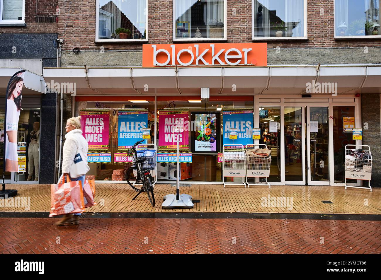 Vente de liquidation au magasin Blokker Banque D'Images