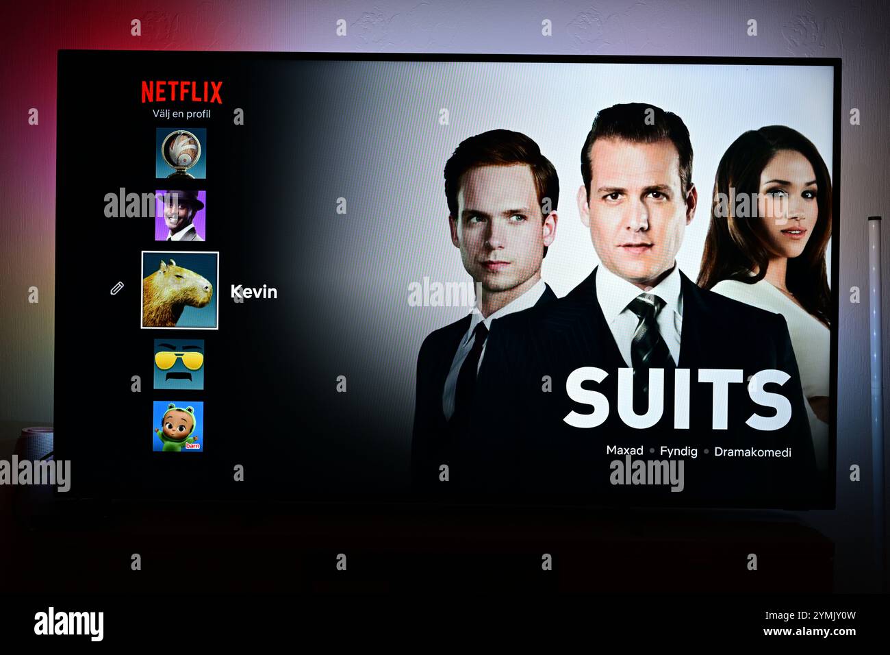 Skånes-Fagerhult, Skåne, Suède. 22 novembre 2024. Netflix. Costumes. Banque D'Images