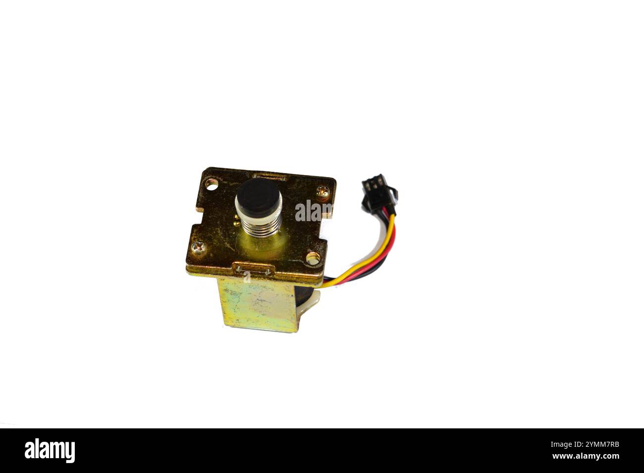 Electrovanne de bobine de geyser à gaz du chauffe-eau à gaz, concept d'entretien et de réparation d'appareils ménagers, une électrovanne est un opér électromécanique Banque D'Images