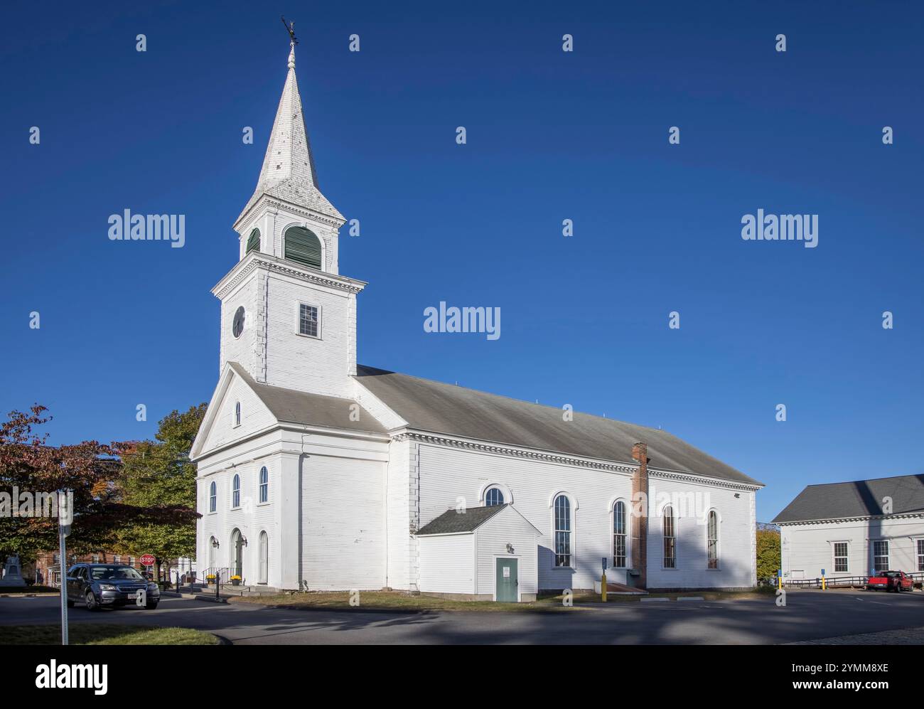 Église dans la ville de Belchertown Massachusetts usa Banque D'Images