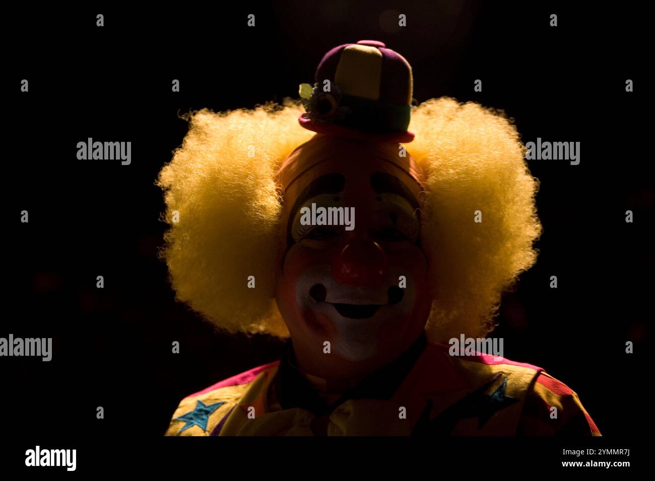 Un clown à la 16e Convention internationale du Clown. Banque D'Images