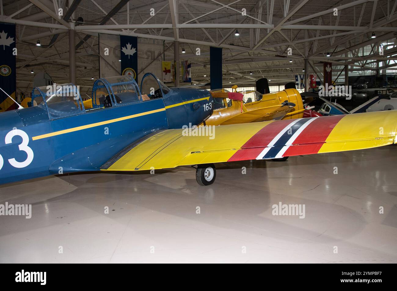 Fairchild PT-26 Cornell au Canadian Warplane Heritage Museum sur Airport Road à Mount Hope, Hamilton, Ontario, Canada Banque D'Images