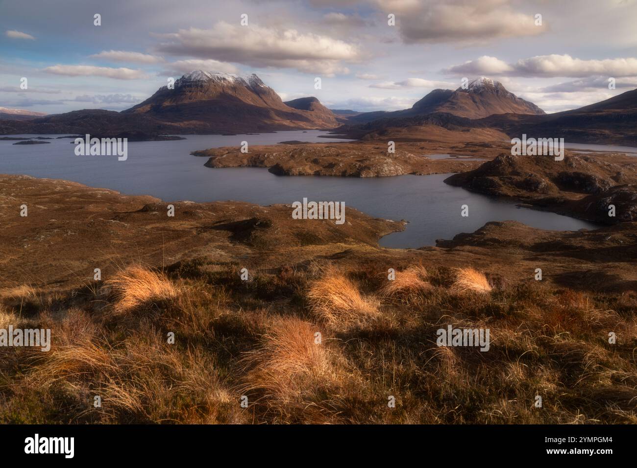 Les montagnes de Coigach et Assynt dans l'extrême nord-ouest de l'Écosse Banque D'Images