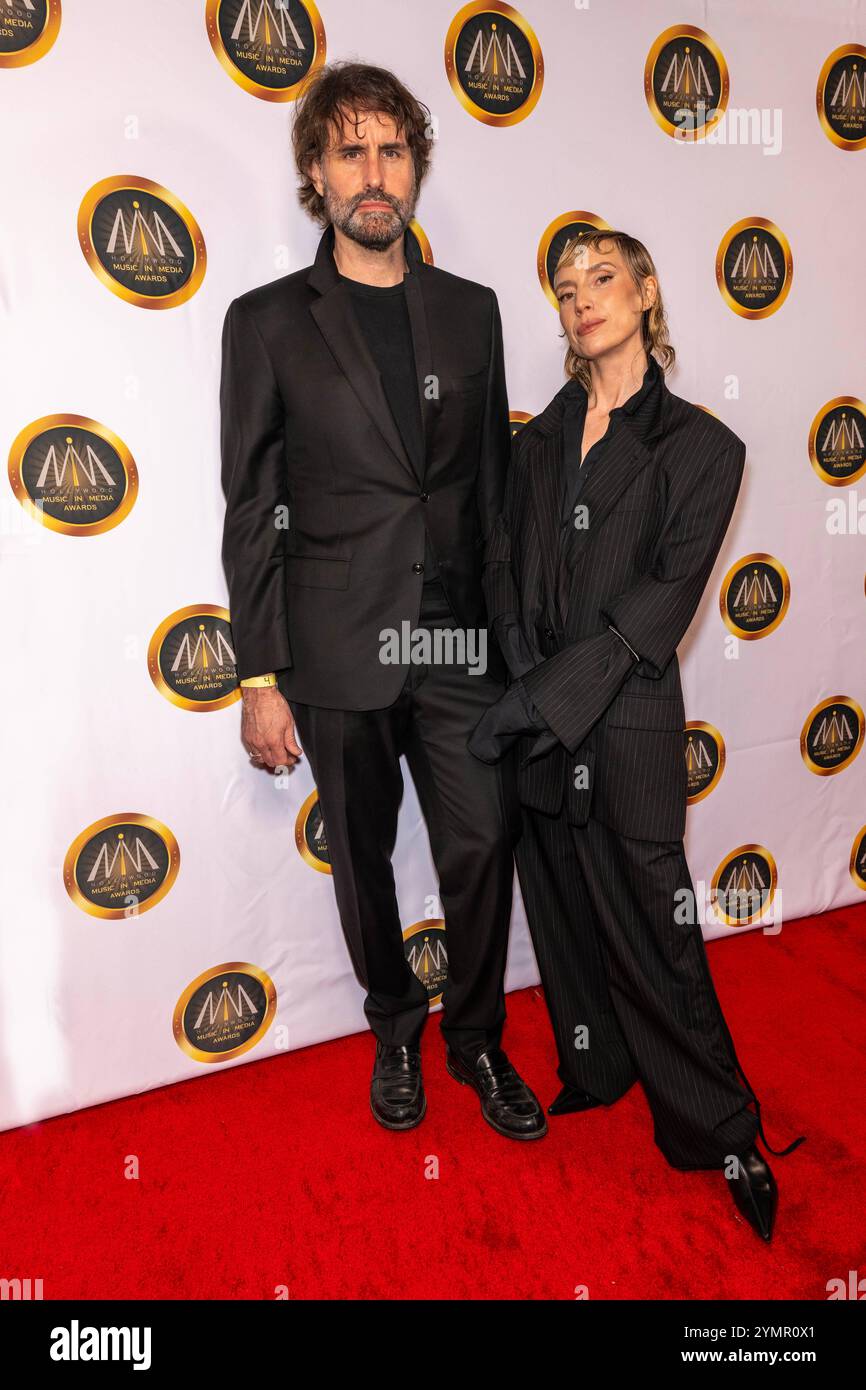 Los Angeles, États-Unis. 20 novembre 2024. Les musiciens Andrew Wyatt et Lykke Li assistent aux Hollywood Music in Media Awards 2024 à AVALON Hollywood et Bardot, Los Angeles. (Photo de Eugene Powers/SOPA images/SIPA USA) crédit : SIPA USA/Alamy Live News Banque D'Images