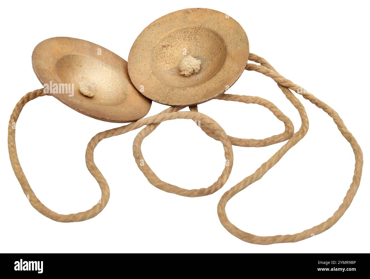 Instrument de musique indien nommé Manzira ou Mandira Banque D'Images