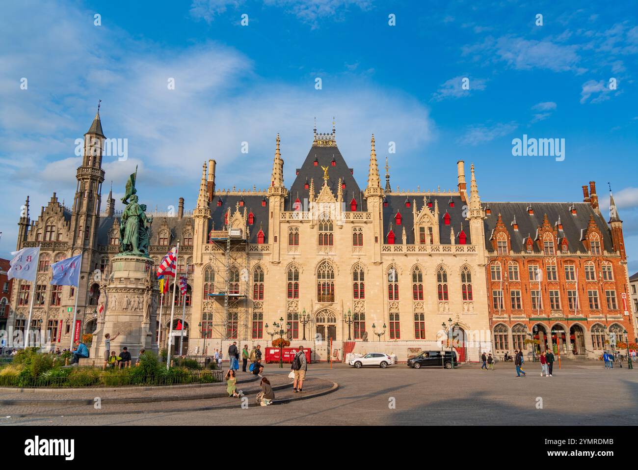 Provinciaal Hof, le tribunal provincial de Bruges, Belgique Banque D'Images