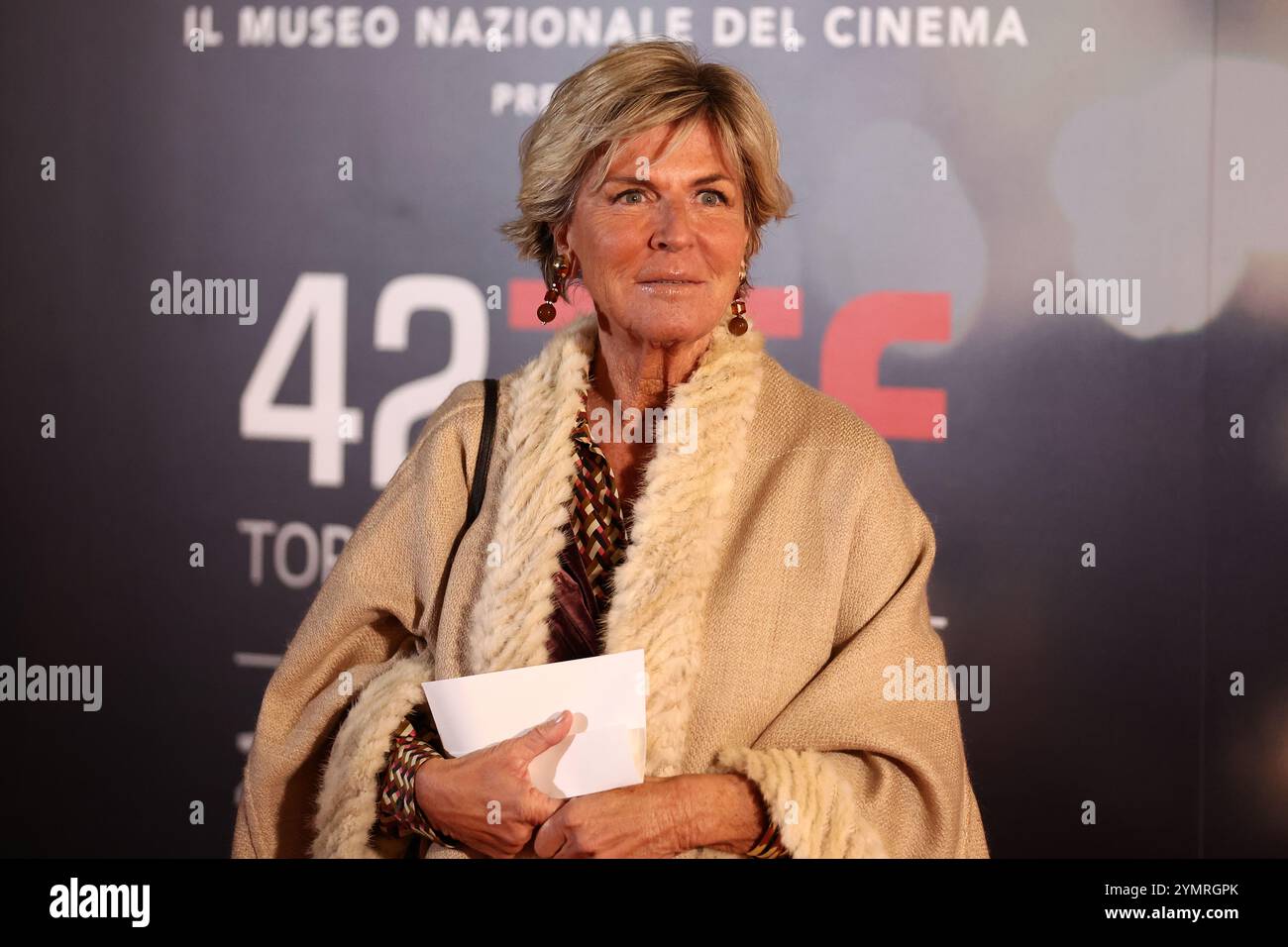 Turin, Italie. 22 novembre 2024. Evelina Christillin assiste au 42e Festival du film de Turin 2024 Opening Red Carpet le 22 novembre 2024 à Turin, en Italie. Crédit : Marco Canoniero/Alamy Live News Banque D'Images