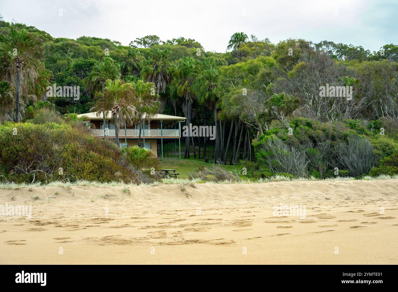 Agnes Water, QLD, Australie - Maison de vacances sur la plage Banque D'Images
