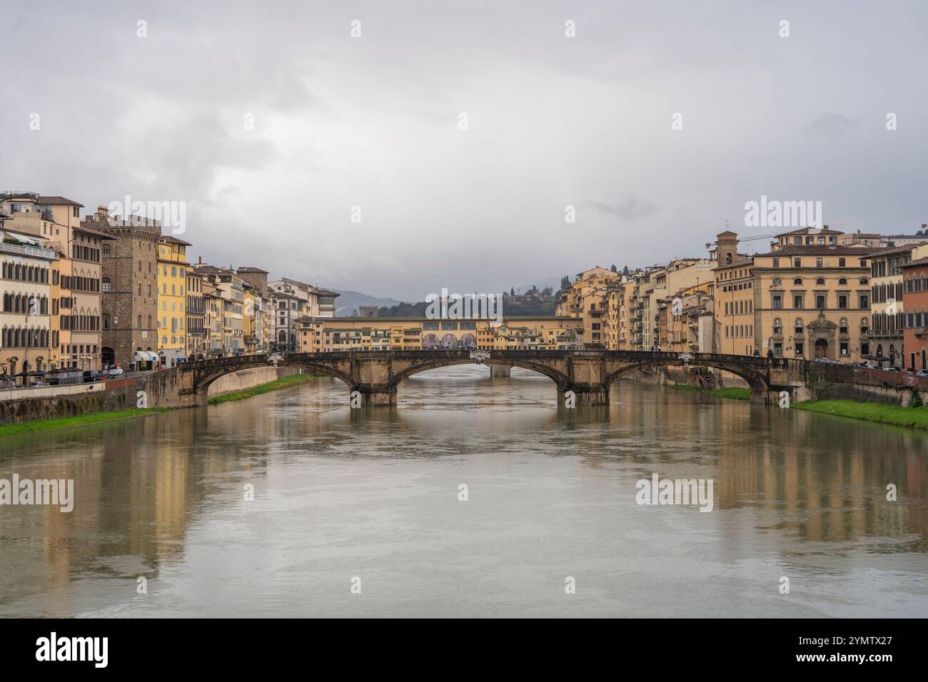 Ponts de Florence dans la célèbre ville italienne. Florence, Italie 06.01.2024 Banque D'Images