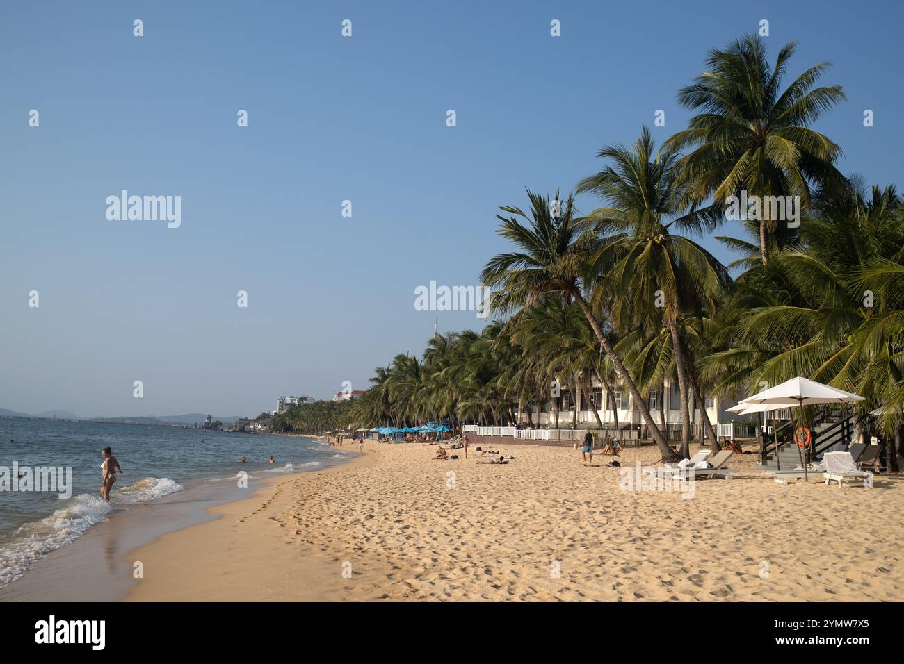 Long Beach sur l'île de Phu Quoc Vietnam Banque D'Images