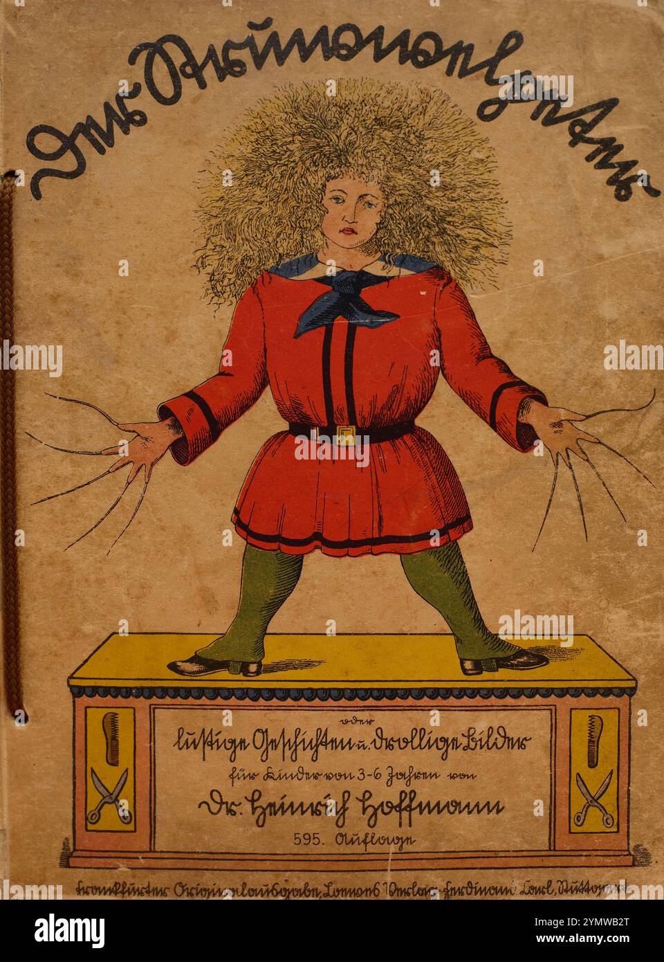 Struwwelpeter de Heinrich Hoffmann, livre pour enfants, relié à la main Banque D'Images