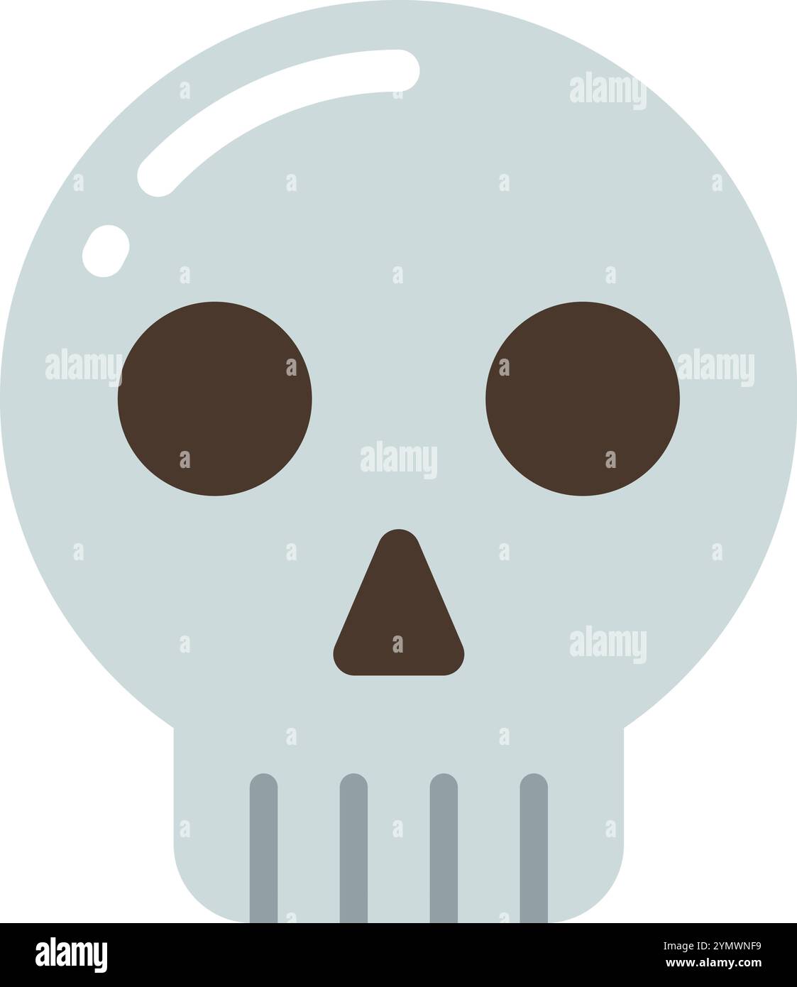 Icône crâne. Symbole de poison toxique. Signe de mort Illustration de Vecteur