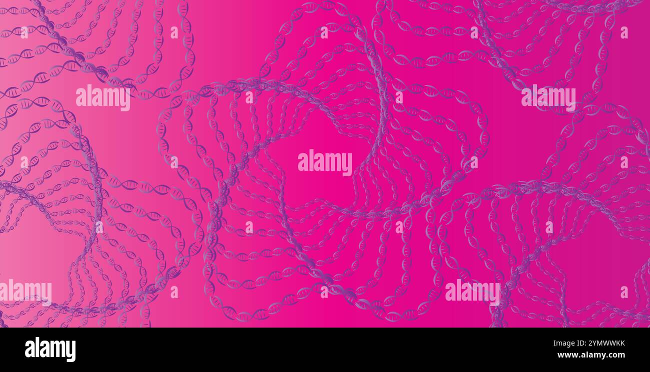 FOND D'ADN ABSTRAIT EN FORME DE COEUR Illustration de Vecteur