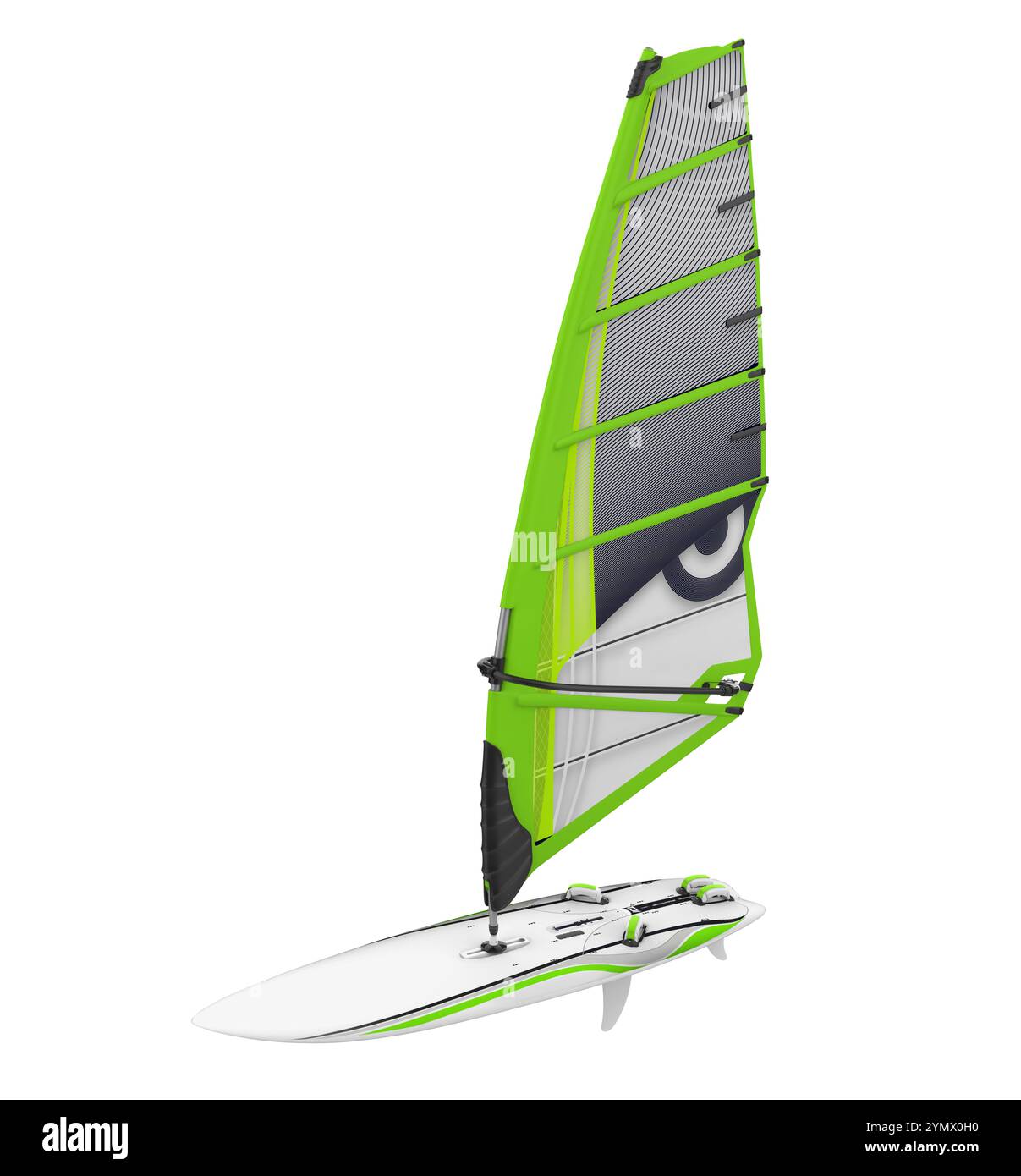 Windsurf Voile Conseil isolé Banque D'Images