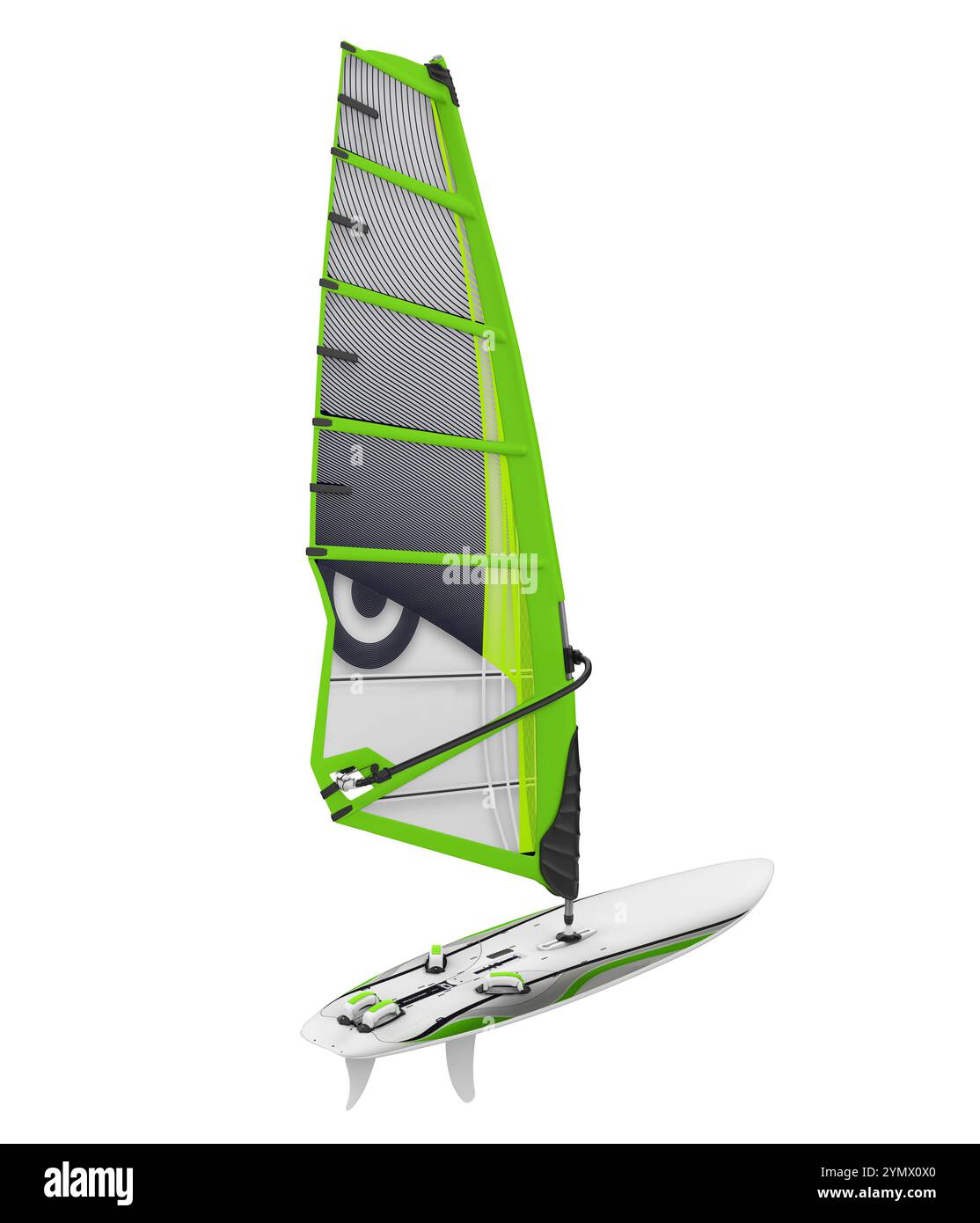 Windsurf Voile Conseil isolé Banque D'Images