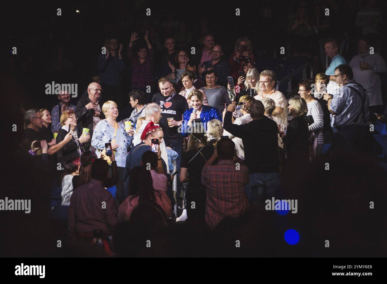 Vincent Gross dans le public au Schlagernacht des Jahres live sur Das original Tour à l'Uber Arena de Berlin le 16 novembre 2024 Banque D'Images