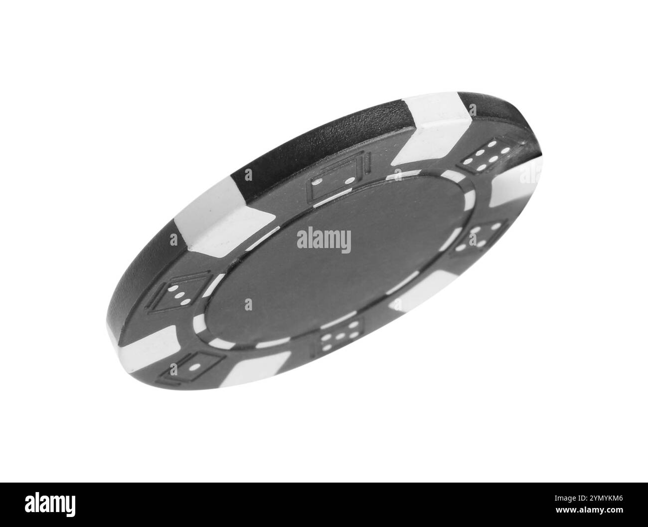 Jeu de poker. Un jeton de casino isolé sur blanc Banque D'Images Jeu de poker. Un jeton de casino isolé sur blanc Banque D'Images