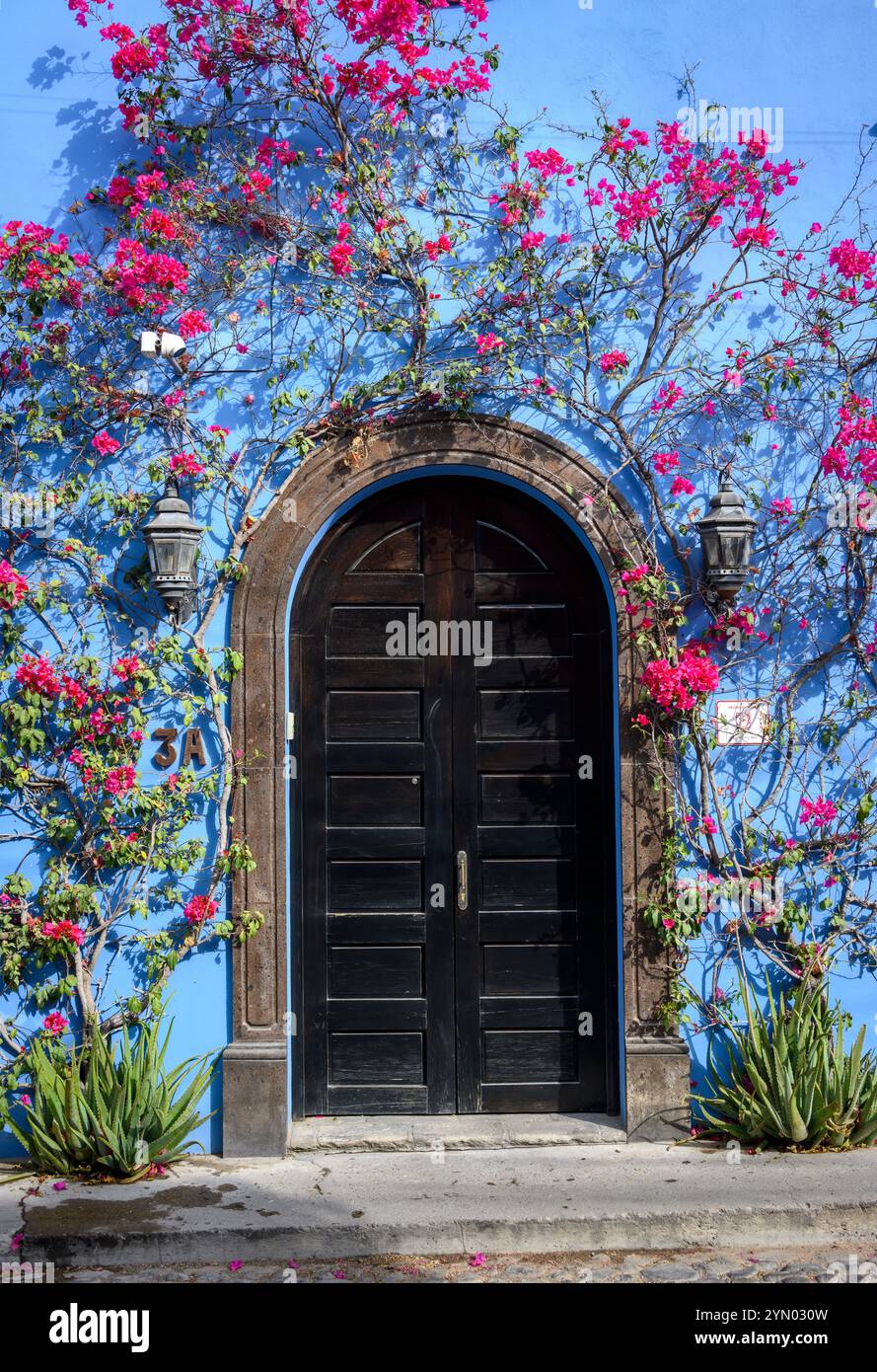 Calle Carlos del Castillo 3A, San Miguel de Allende, Mexique. Banque D'Images