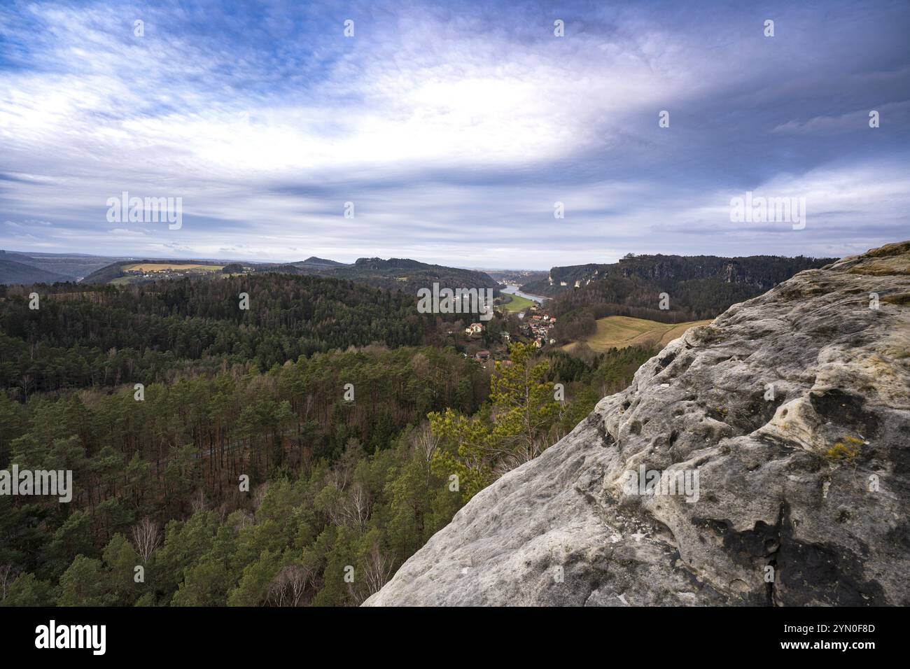 Randonnée sur le Gamrig en Suisse saxonne 2 Banque D'Images