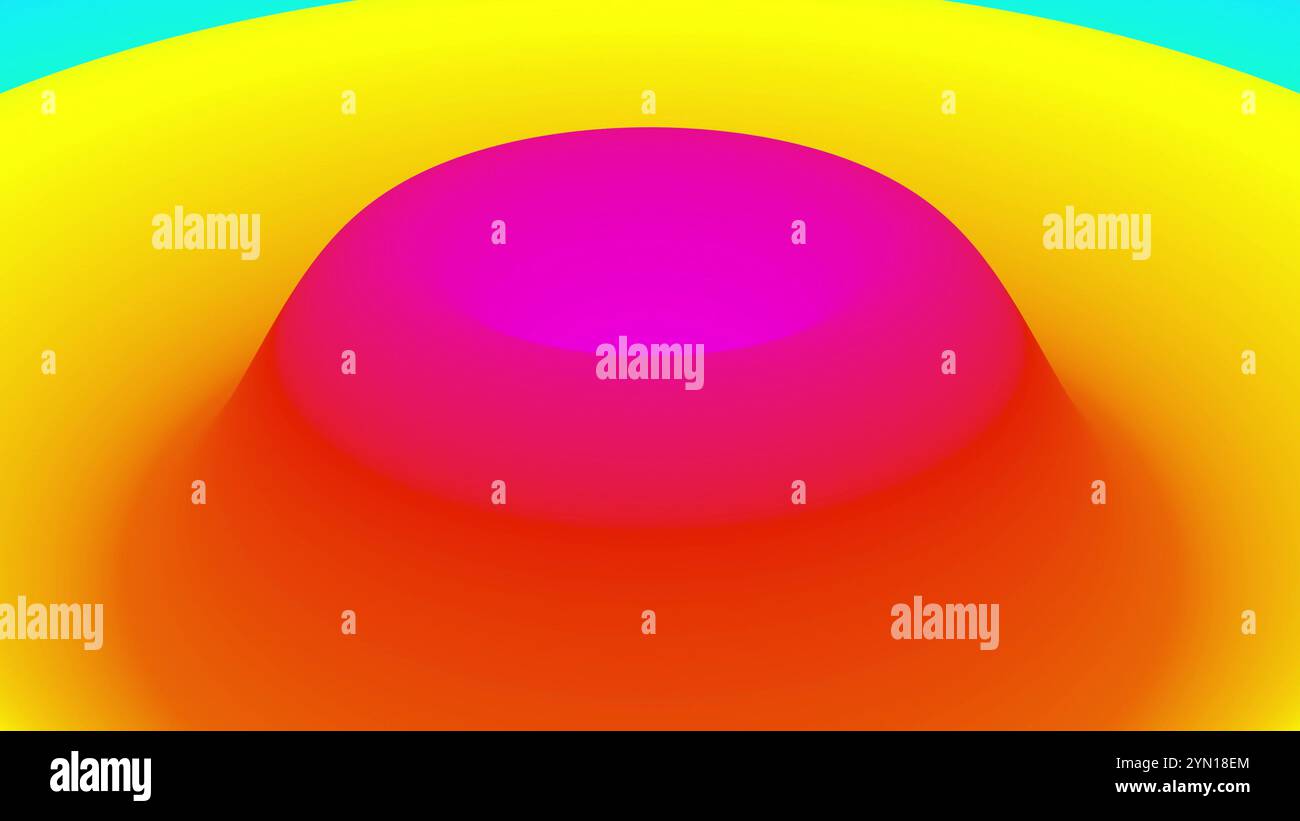Rendu 3D de l'onde de gradient de couleur Banque D'Images