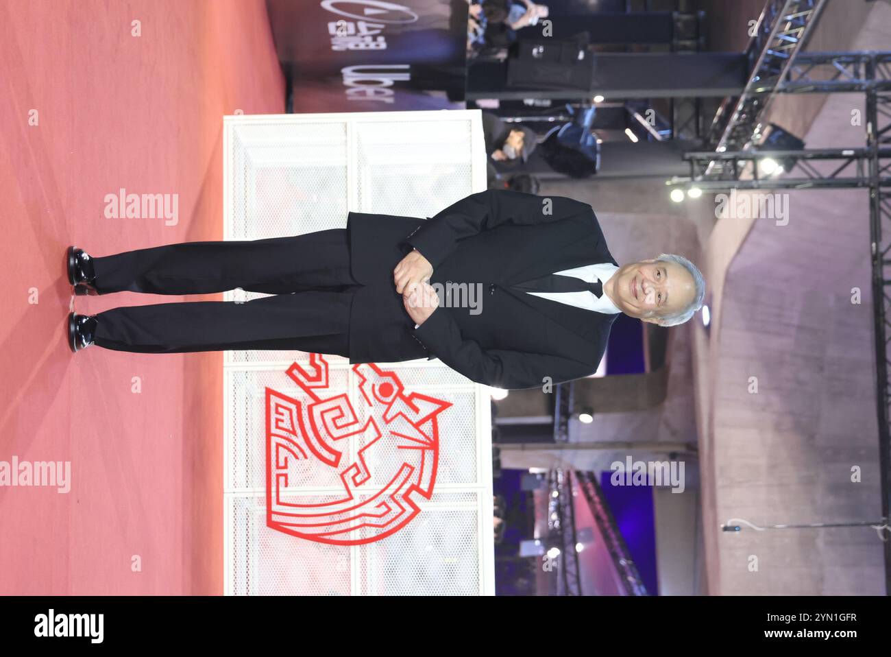 TAIPEI, CHINE - 24 NOVEMBRE 2024 - le réalisateur Ang Lee pose lors de la 61e cérémonie des Taïwan film Golden Horse Awards à Taipei, province de Taïwan, Chine, le 24 novembre Banque D'Images