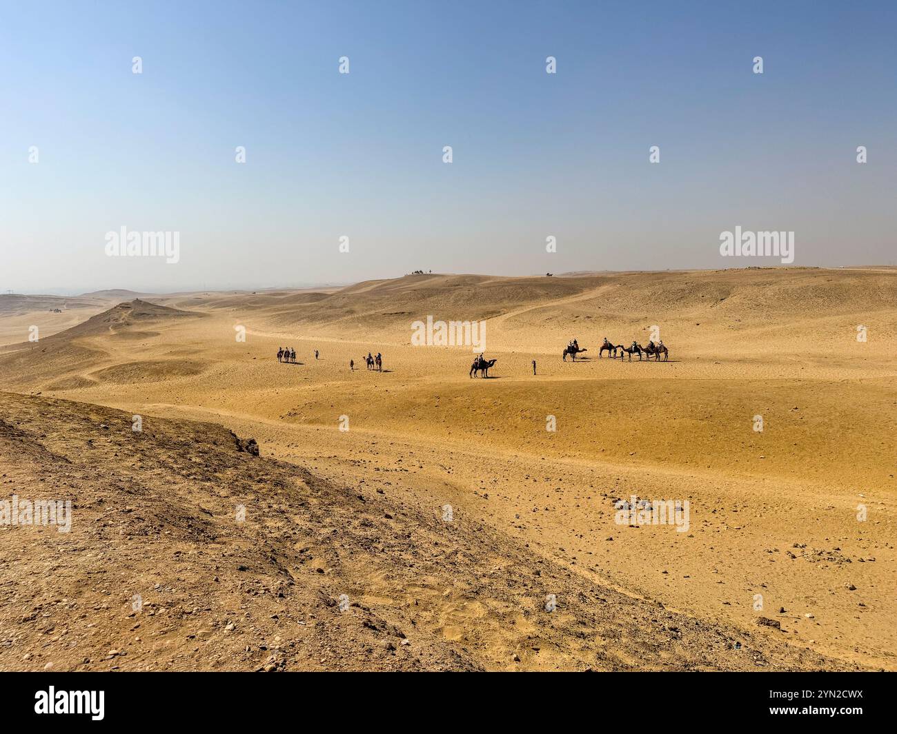 Paysage dans le désert du sahara en Egypte Banque D'Images