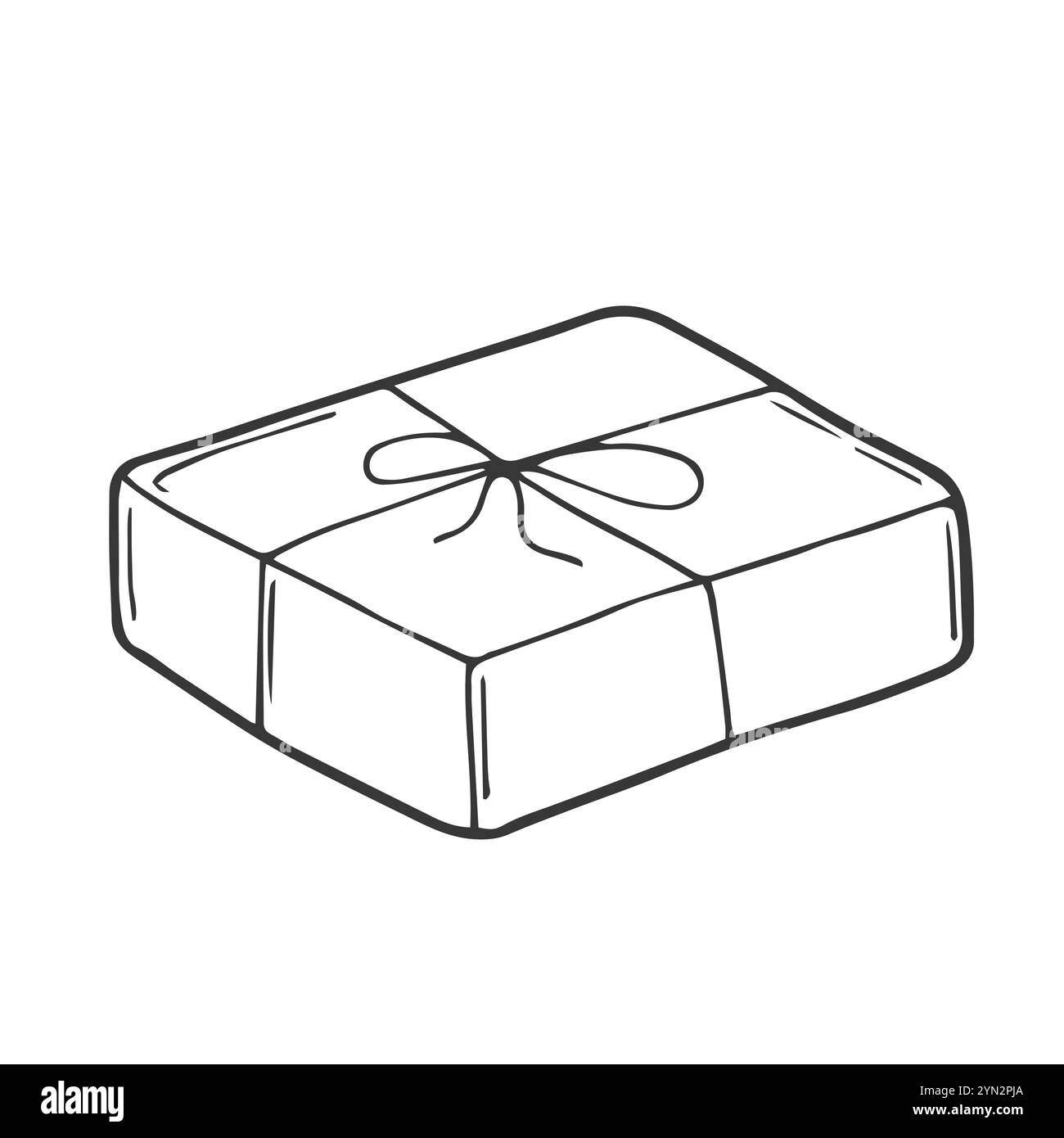 Boîte de style Doodle, paquet, ou vecteur d'expédition Illustration de Vecteur